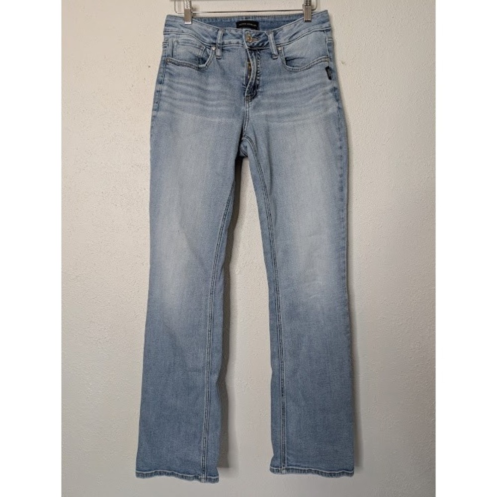 SILVER Jeans Womens Size 30X33 Blue Suki Slim Boot Light Wash Denim Stretch 90s